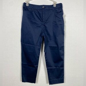 NWOT Classic Apparel Khakis & Company Women’s Crop Navy Pants size 6